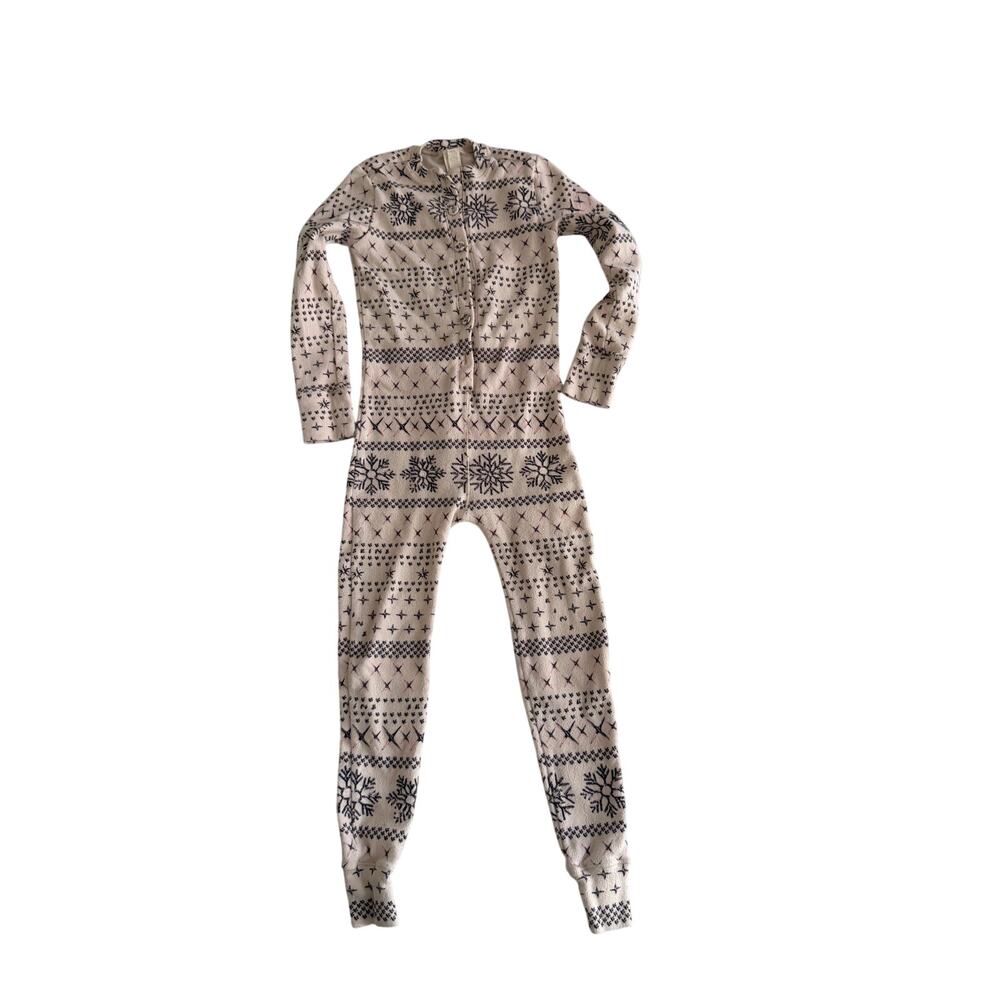 Skims Kids' Snowflake Fair-Isle Print Sleeper